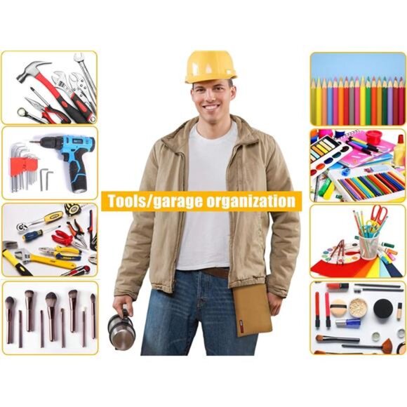 Utility Bag, Canvas Zipper Tool Bags - Heavy Duty Tools Pouch - Picture 6 of 7